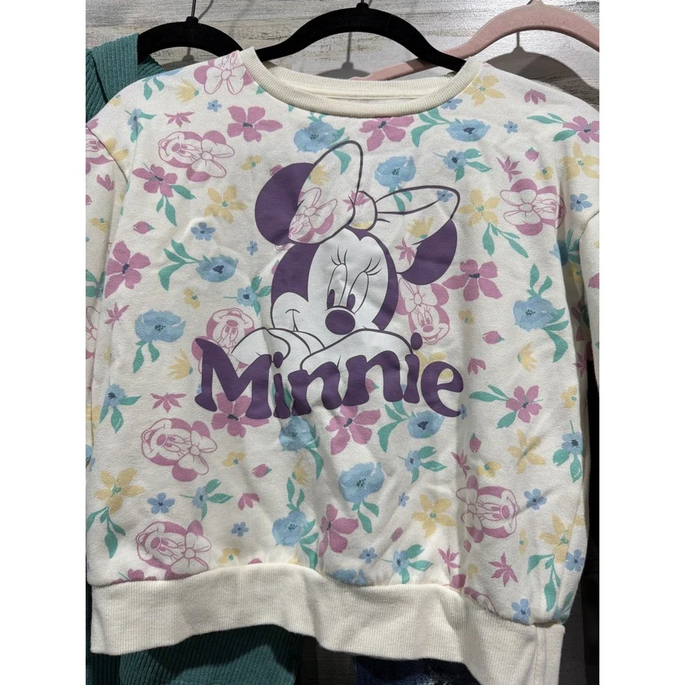 Old Navy Disney Bundle Girls 14 Green Minnie Mouse Distressed Jeggings